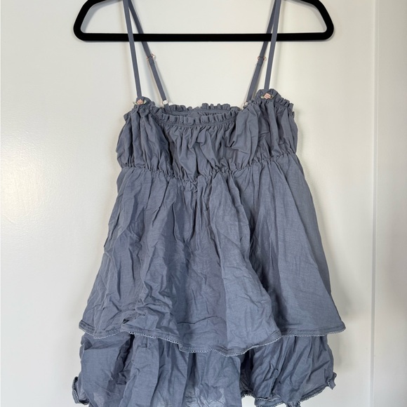 POPFLEX Wildest Dreams Babydoll Dress - Sleepy Blue - Picture 8 of 13